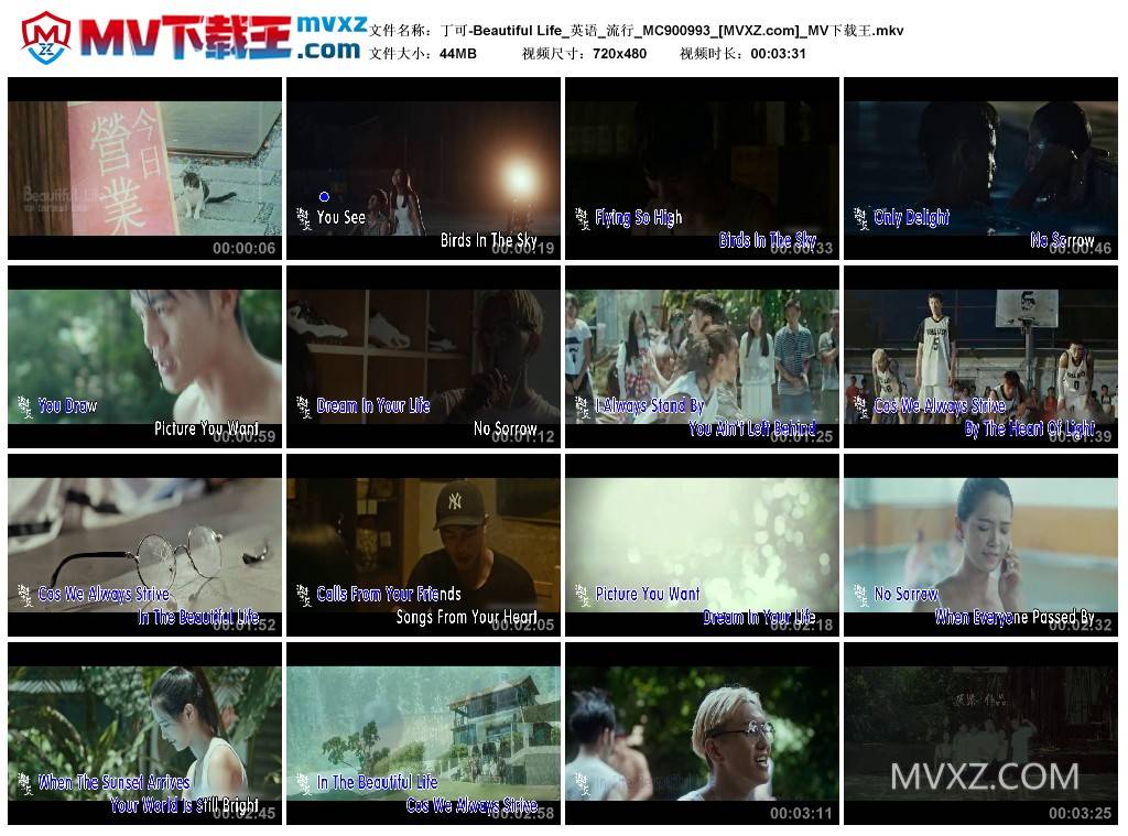 丁可-Beautiful Life_英语_流行_MC900993